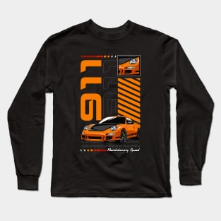 Iconic 911 GT3 RS Car Long Sleeve T-Shirt